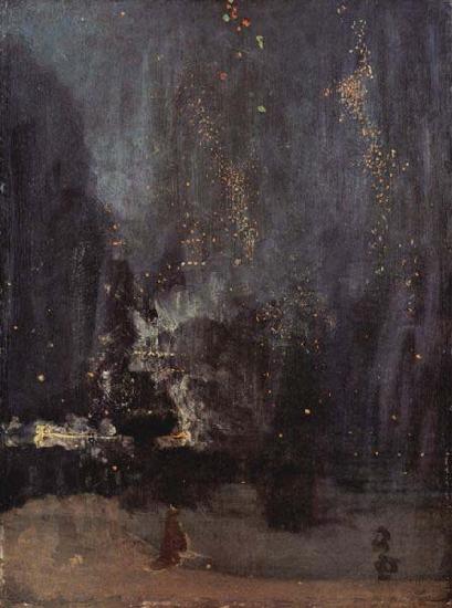 James Abbott Mcneill Whistler Nocturne in Black and Gold Germany oil painting art